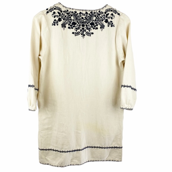 Anthropologie TROVATA Birds of Paradise Nina Linen Shift Dress XS - Picture 4 of 11